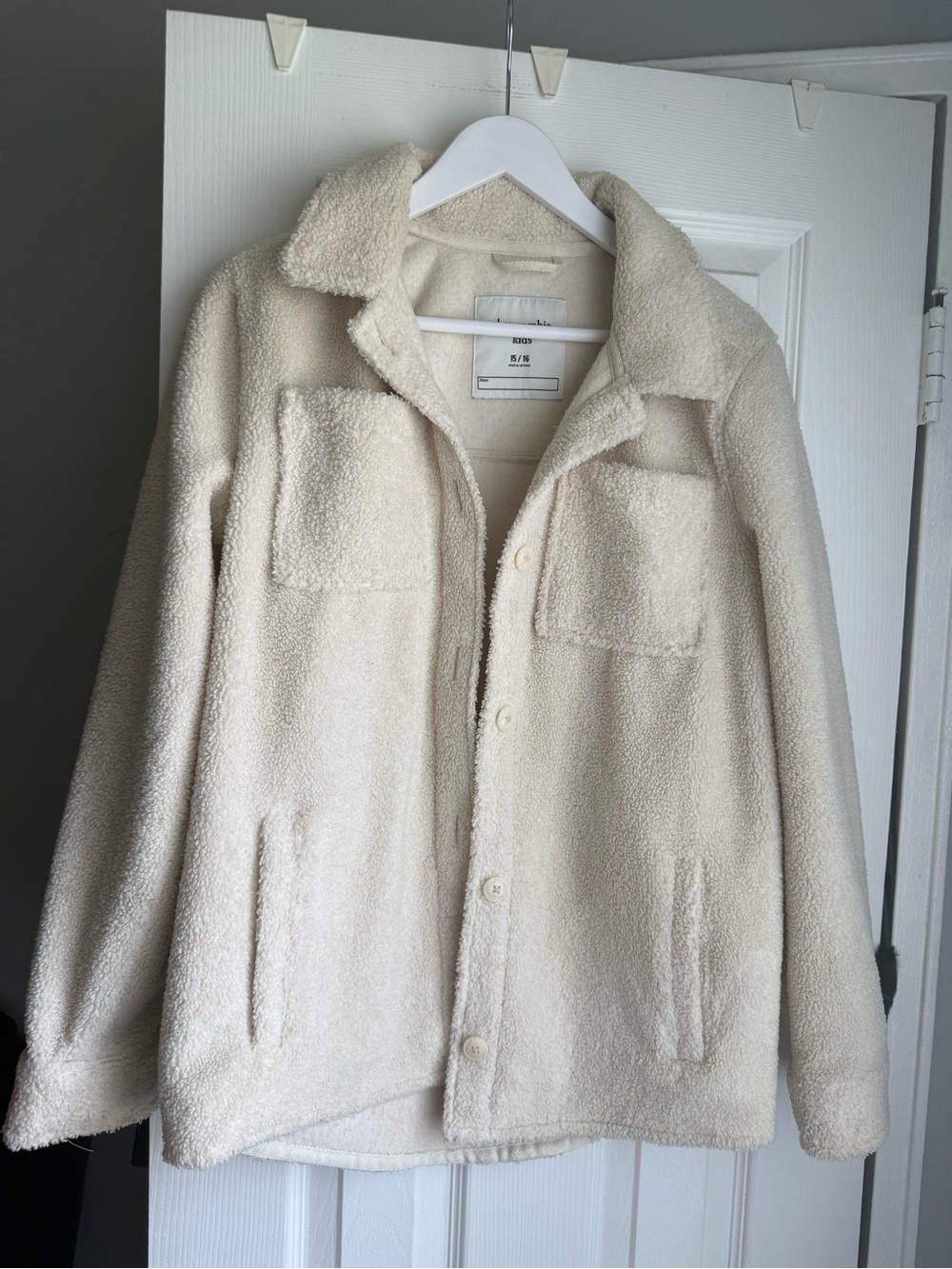 abercrombie kids Cream Teddy Jacket